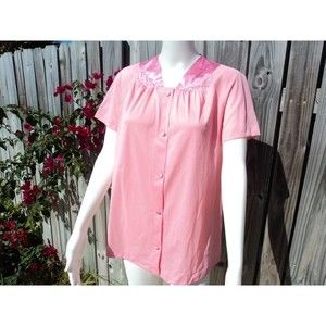 SOLD Vintage Peach Bed Jacket Lingerie Top - Size 34